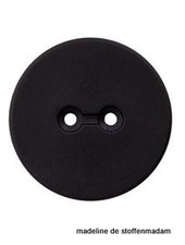28mm button recycled plastic black