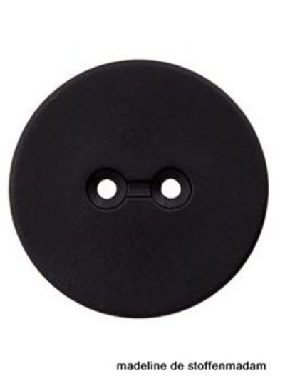 28mm button recycled plastic black