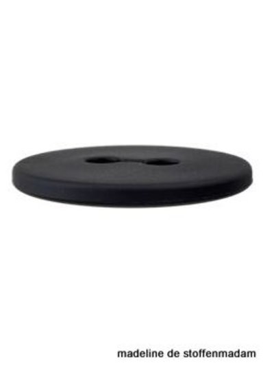 23mm button recycled plastic black