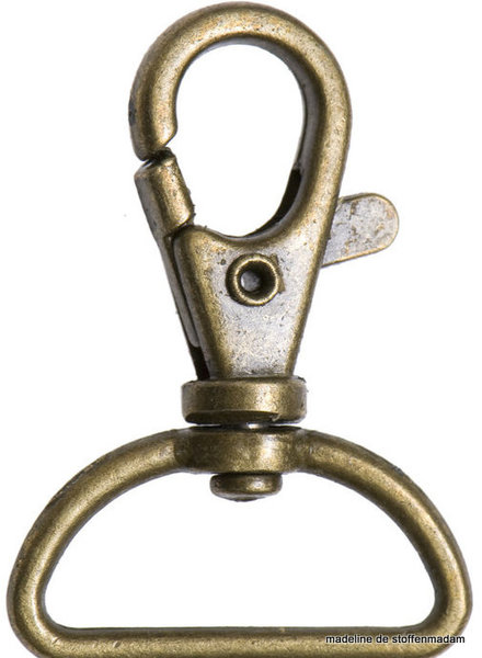 musketonhaak brons 25 mm