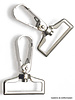 musketon hook silver  flat 30 mm