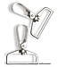 musketon hook silver flat 38mm