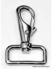 musketon hook heavy - silver 30 mm