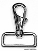 musketon hook heavy - silver 38mm