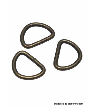 D-ring - brons 20 mm