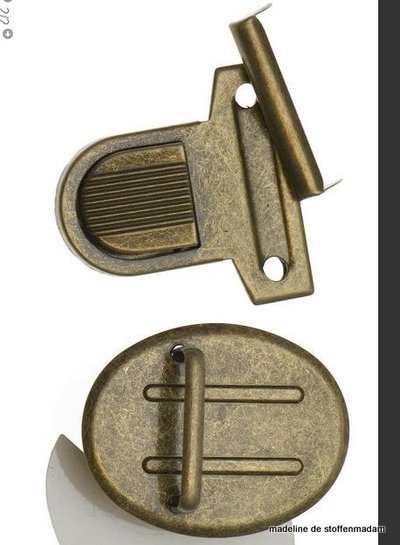 metal bag closure big bronze