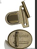 metal bag closure big bronze