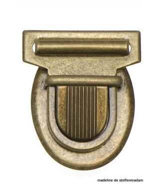 metal bag closure big bronze