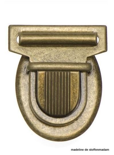 metal bag closure big bronze