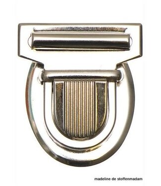 metal bag closure big silver