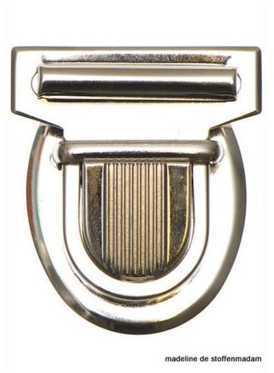 metal bag closure big silver