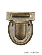 metal bag closure mediumsize bronze