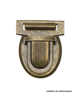 metal bag closure mediumsize bronze