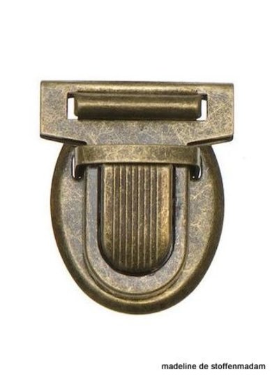 metal bag closure mediumsize bronze