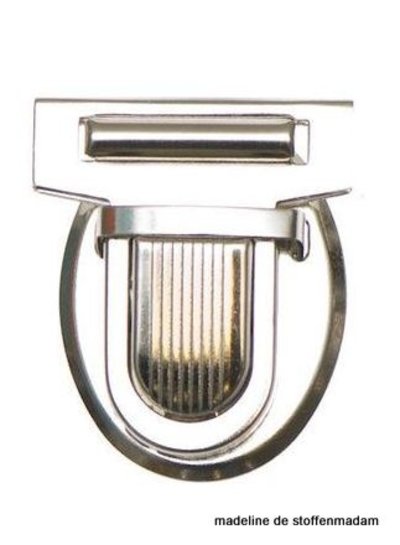 metal bag closure mediumsize silver