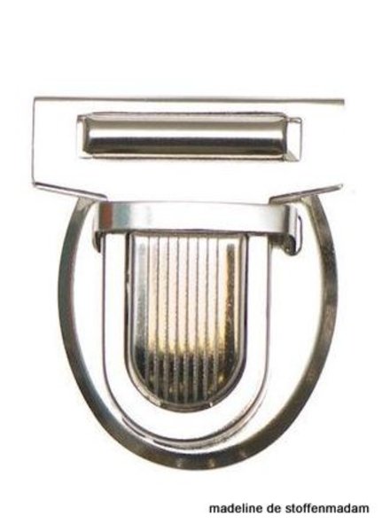 boekentassluiting midden zilver