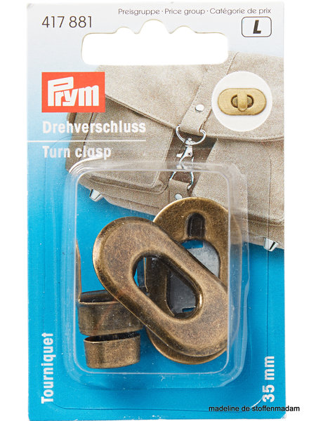 Prym Turn clasp copper