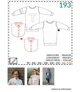 abacadabra - 193 - sweat dress, collar