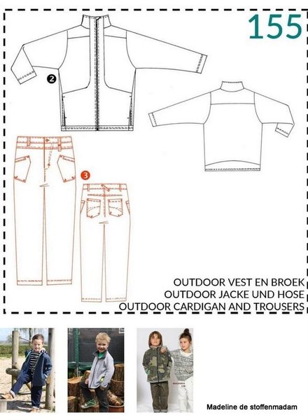 abacadabra - 155 - outdoor cardigan and trousers