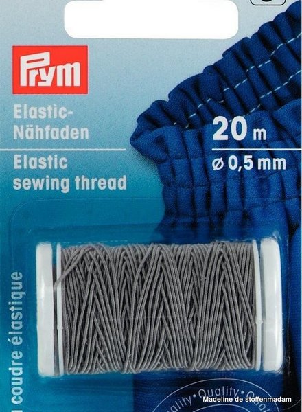 Prym elastic sewing thread grey