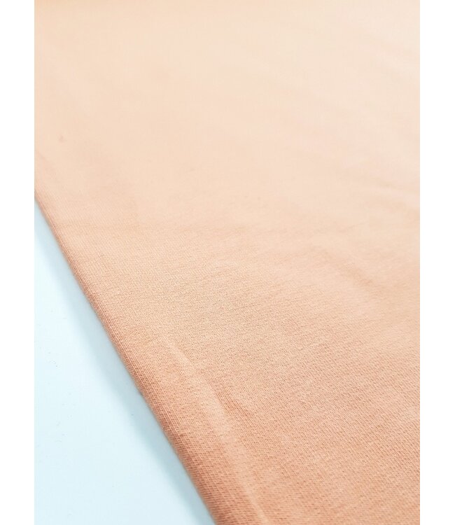 zalm - effen french terry OEKO TEX