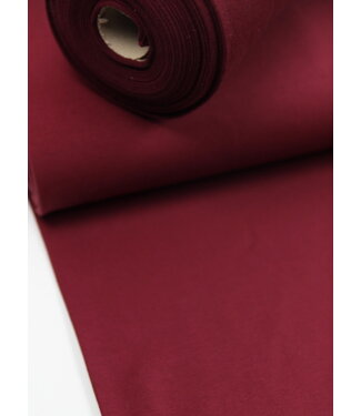 burgundy - solid rib cuff