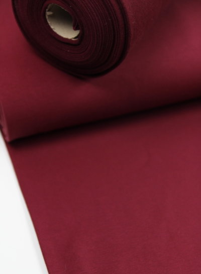 burgundy - solid rib cuff