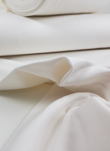 ecru - effen boordstof OEKO TEX