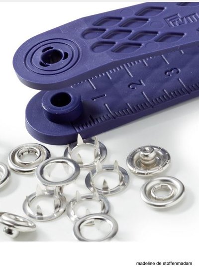 Prym press fastener jersey, retaining ring, 10mm, silver-coloured