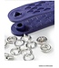Prym jersey drukknopen, open ring, 10mm, zilverkleurig