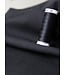 zwart - soepelvallende gabardine - wool touch