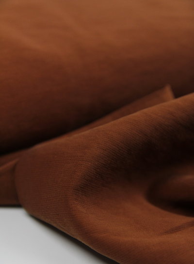 rusty brown - slub viscose