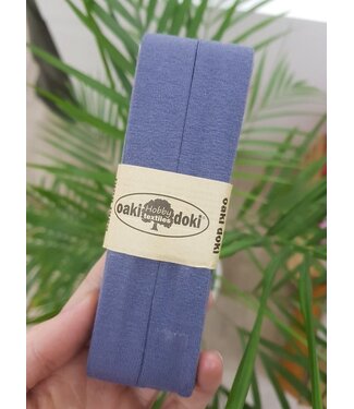 Oaki Doki grey blue -  biais jersey 3 meter