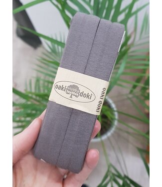 Oaki Doki taupe -  biais jersey 3 meter