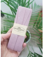 Oaki Doki lila roze -  biais tricot 3 meter 441