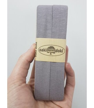 Oaki Doki light taupe -  biais jersey 3 meter