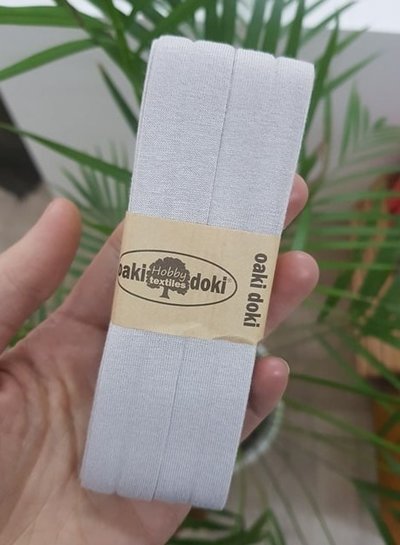 Oaki Doki licht zand -  biais tricot 3 meter