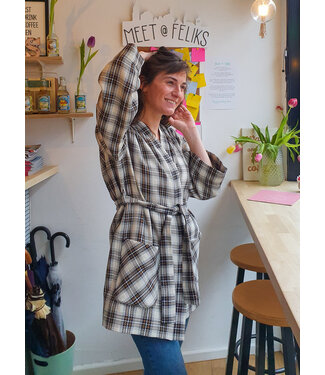 Een kimono in Jacquard