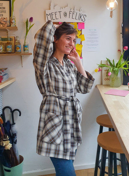 Een kimono in Jacquard