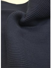 marineblauw - thick ridge ribbing
