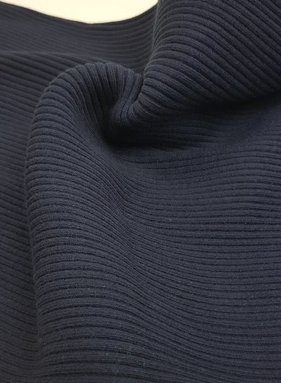 marineblauw - thick ridge ribbing