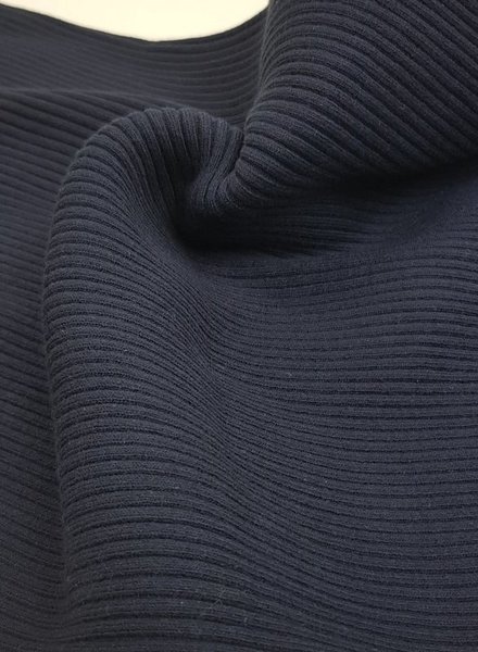 marineblauw - thick ridge ribbing