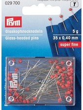 Prym glass-headed pins - extra fine