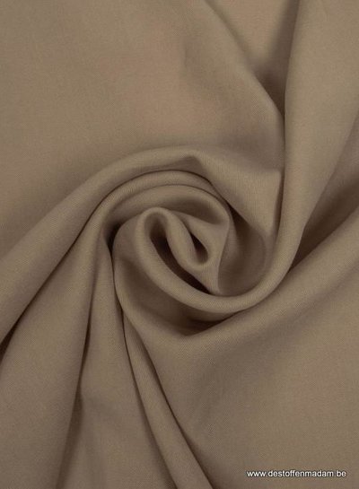 sandwashed tencel twill - beige - geweven