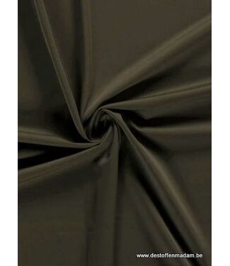 effen khaki lycra - matte kwaliteit travel