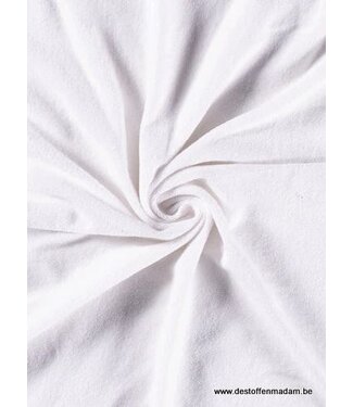 white stretch sponge or terry
