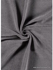 M. gray sponge - stretch terry cloth