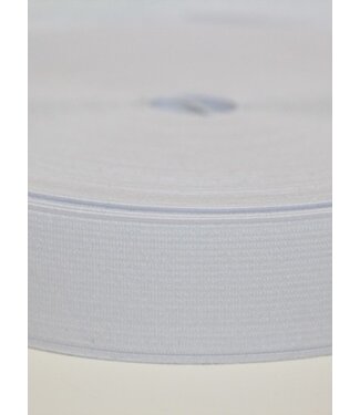 elastic 25mm white