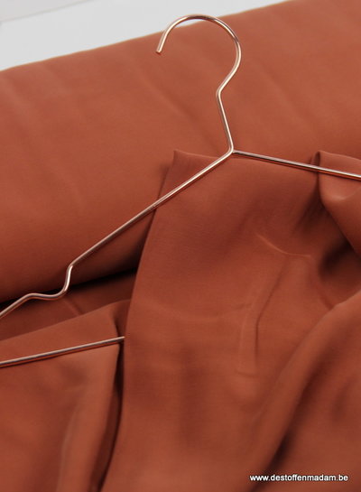 rust viscose twill