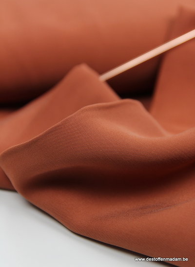 rust viscose twill